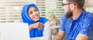 A male and female student sitting beside each other with a laptop open. Are you looking for diploma programs in the GTA? Come to Oxford.